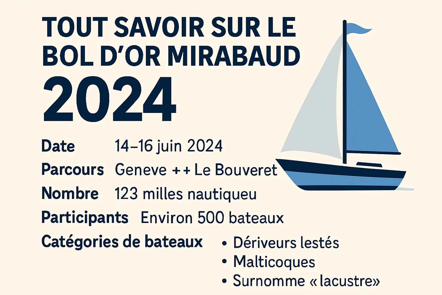 Tout savoir sur le Bol d'Or Mirabaud 2024